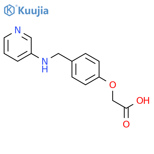 Acetic acid, [4-[(3-pyridinylamino)methyl]phenoxy]- structure