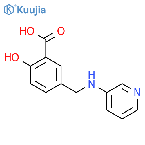 Benzoic acid, 2-hydroxy-5-[(3-pyridinylamino)methyl]- structure