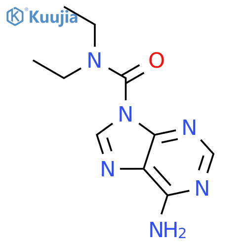 9H-Purine-9-carboxamide, 6-amino-N,N-diethyl- structure