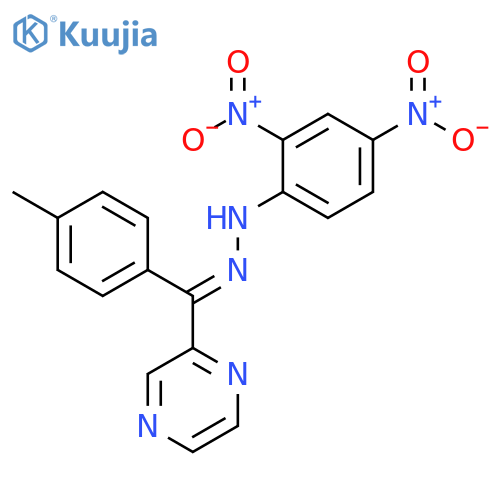 Methanone, (4-methylphenyl)pyrazinyl-, (2,4-dinitrophenyl)hydrazone, (E)- (9CI) structure