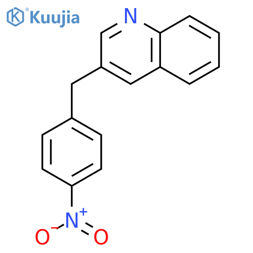Quinoline, 3-[(4-nitrophenyl)methyl]- structure
