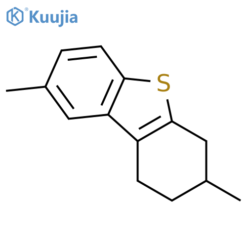 3,8-dimethyl-1,2,3,4-tetrahydrodibenzothiophene structure