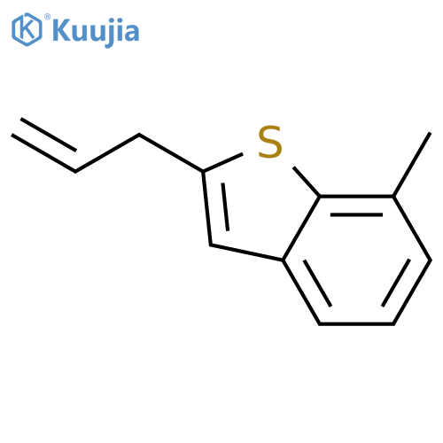 Benzo[b]thiophene, 7-methyl-2-(2-propenyl)- structure