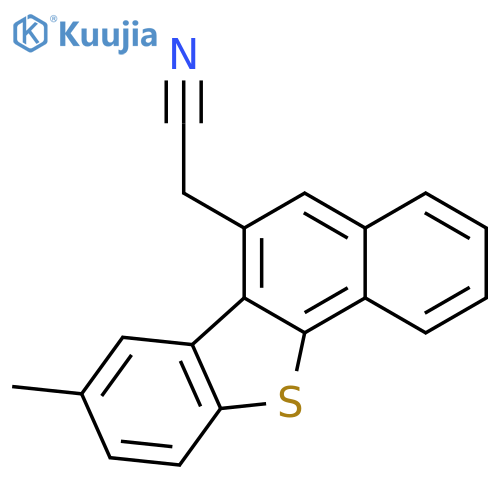 BENZO[B]NAPHTHO[2,1-D]THIOPHENE-6-ACETONITRILE, 8-METHYL- structure