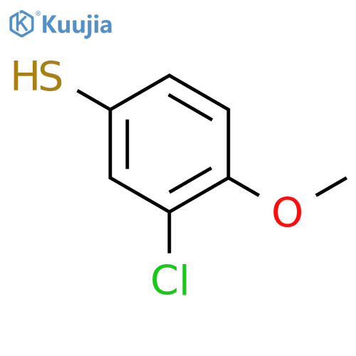 3-chloro-4-methoxybenzene-1-thiol structure