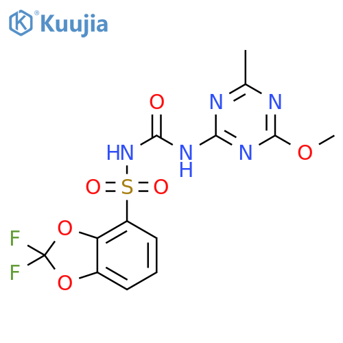 1,3-Benzodioxole-4-sulfonamide, 2,2-difluoro-N-[[(4-methoxy-6-methyl-1,3,5-triazin-2-yl)amino]carbonyl]- structure