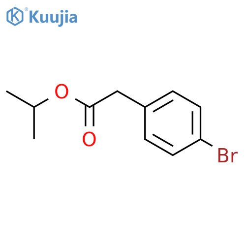 propan-2-yl 2-(4-bromophenyl)acetate structure