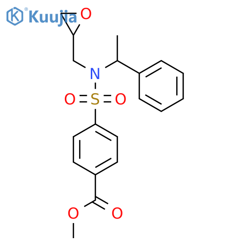 methyl 4-[(oxiran-2-ylmethyl)(1-phenylethyl)sulfamoyl]benzoate structure