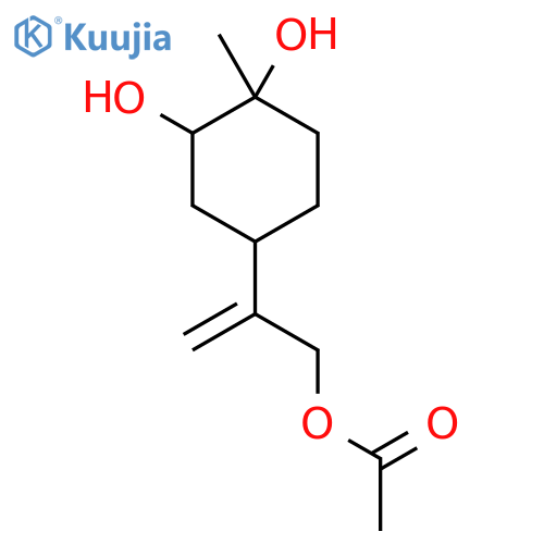 1,2-Cyclohexanediol, 4-[1-[(acetyloxy)methyl]ethenyl]-1-methyl- structure