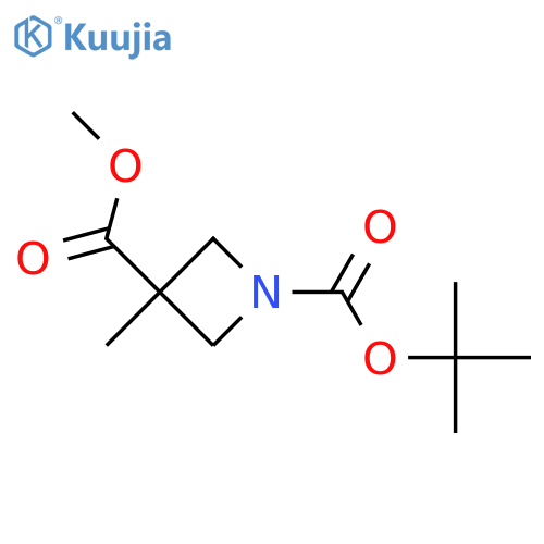 1-Tert-butyl 3-methyl 3-methylazetidine-1,3-dicarboxylate structure
