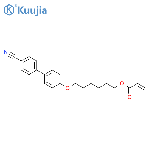 6-(4-Cyano-biphenyl-4'-yloxy)hexyl acrylate structure