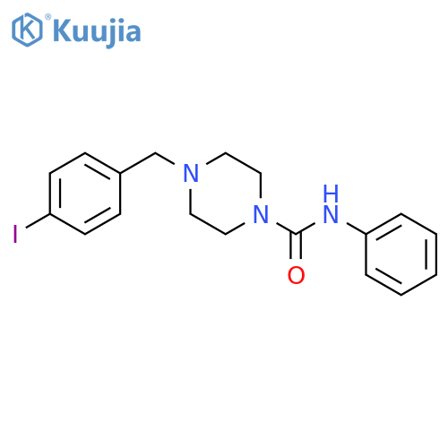 1-Piperazinecarboxamide, 4-[(4-iodophenyl)methyl]-N-phenyl- structure
