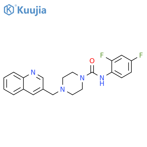 1-Piperazinecarboxamide,N-(2,4-difluorophenyl)-4-(3-quinolinylmethyl)- structure