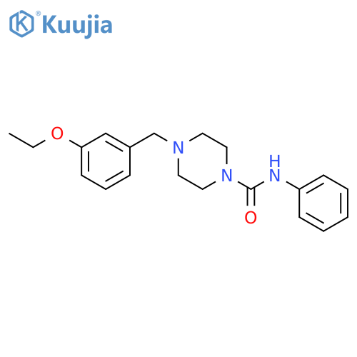 1-Piperazinecarboxamide, 4-[(3-ethoxyphenyl)methyl]-N-phenyl- structure