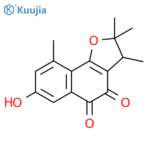 Naphtho[1,2-b]furan-4,5-dione,2,3-dihydro-7-hydroxy-2,2,3,9-tetramethyl- structure