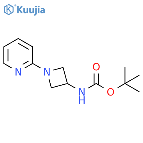 tert-butyl N-1-(pyridin-2-yl)azetidin-3-ylcarbamate structure