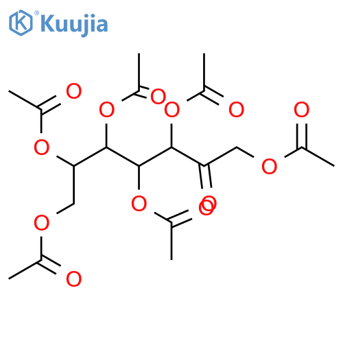 galacto-2-Heptulose; D-form, Hexa-Ac structure