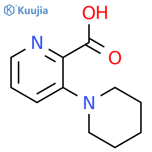 3-piperidinopyridine-2-carboxylic Acid structure