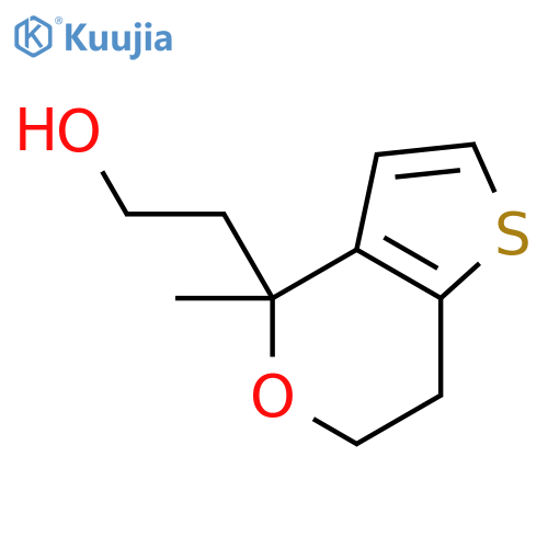 2-(4-methyl-6,7-dihydro-4H-thieno3,2-cpyran-4-yl)ethanol structure