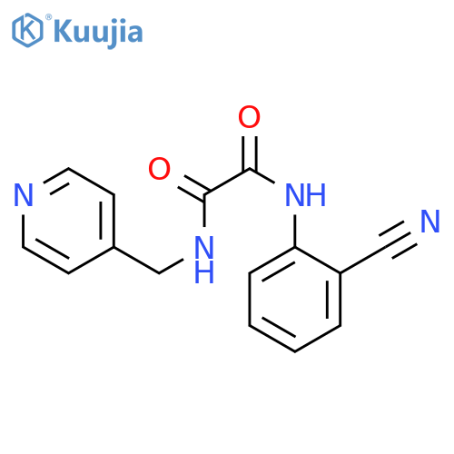 N-(2-cyanophenyl)-N'-(pyridin-4-yl)methylethanediamide structure