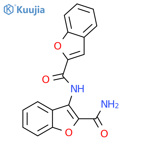 3-(1-benzofuran-2-amido)-1-benzofuran-2-carboxamide structure