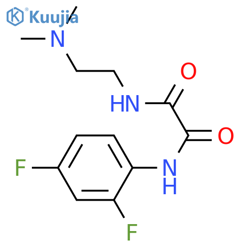 N'-(2,4-difluorophenyl)-N-2-(dimethylamino)ethylethanediamide structure