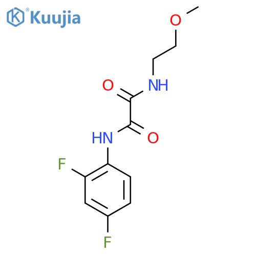 N'-(2,4-difluorophenyl)-N-(2-methoxyethyl)ethanediamide structure