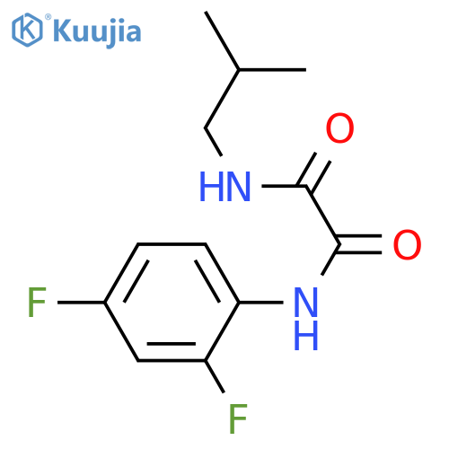 N'-(2,4-difluorophenyl)-N-(2-methylpropyl)ethanediamide structure