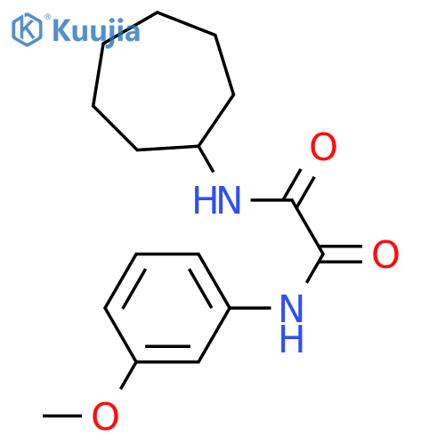 N'-cycloheptyl-N-(3-methoxyphenyl)ethanediamide structure