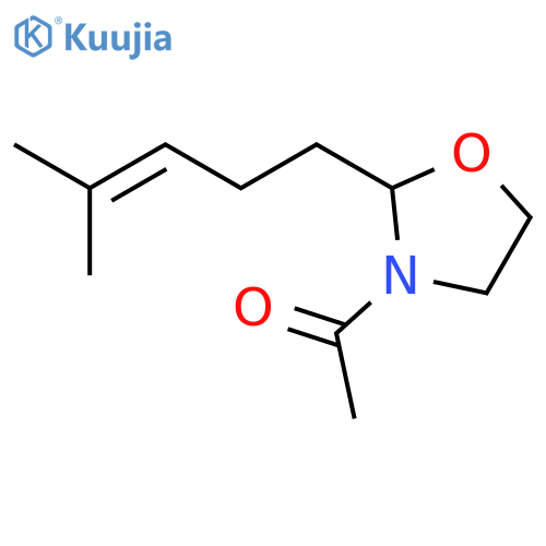 Oxazolidine, 3-acetyl-2-(4-methyl-3-pentenyl)- structure