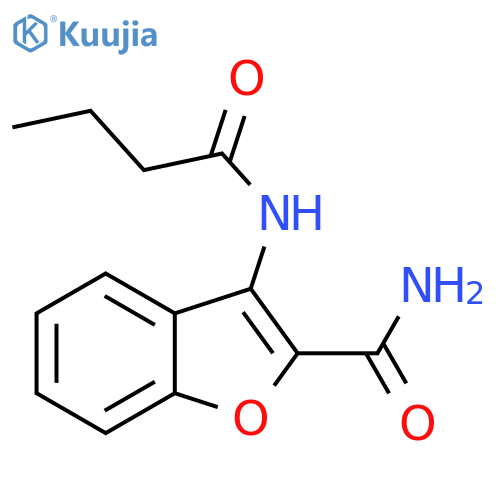 3-butanamido-1-benzofuran-2-carboxamide structure