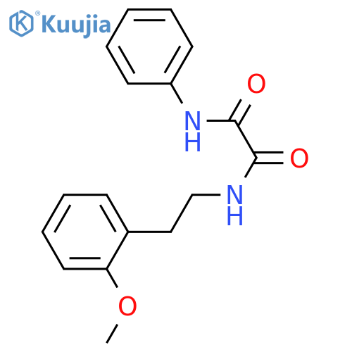 N-2-(2-methoxyphenyl)ethyl-N'-phenylethanediamide structure