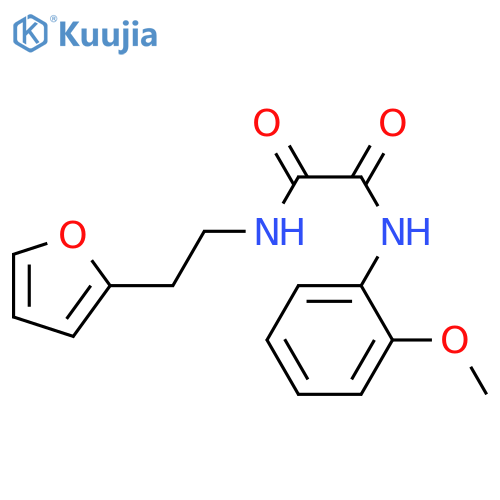 N-2-(furan-2-yl)ethyl-N'-(2-methoxyphenyl)ethanediamide structure