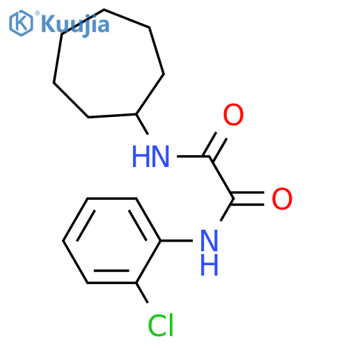 N-(2-chlorophenyl)-N'-cycloheptylethanediamide structure