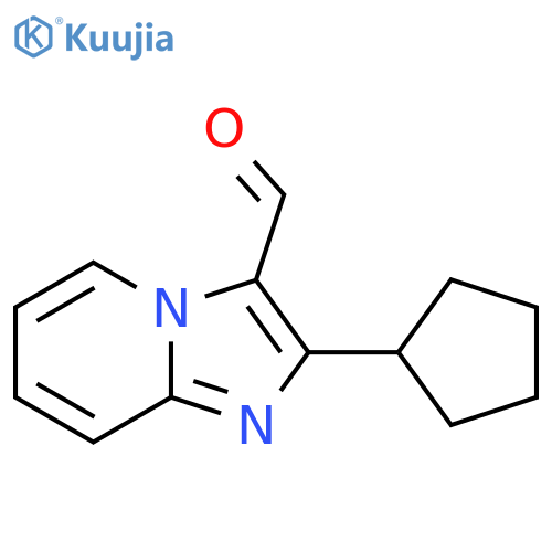 2-cyclopentylimidazo1,2-apyridine-3-carbaldehyde structure