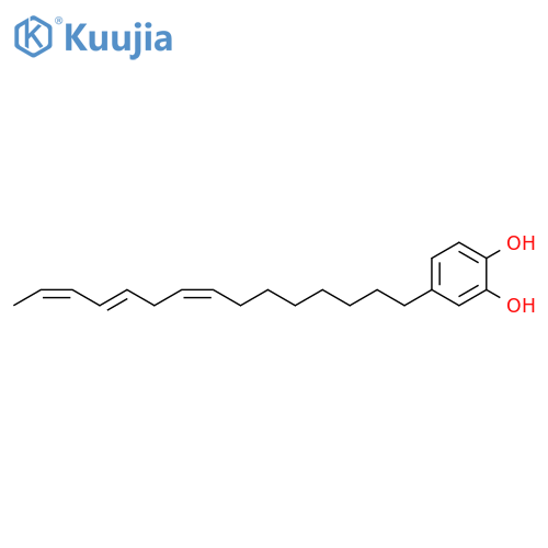 1,2-Benzenediol, 4-(8,11,13-pentadecatrienyl)-, (Z,E,Z)- structure