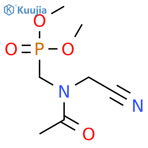 Phosphonic acid, [[acetyl(cyanomethyl)amino]methyl]-, dimethyl ester structure