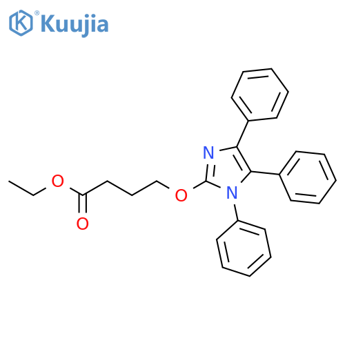 Butanoic acid, 4-[(1,4,5-triphenyl-1H-imidazol-2-yl)oxy]-, ethyl ester structure