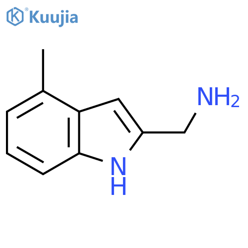 (4-methyl-1H-indol-2-yl)methanamine structure
