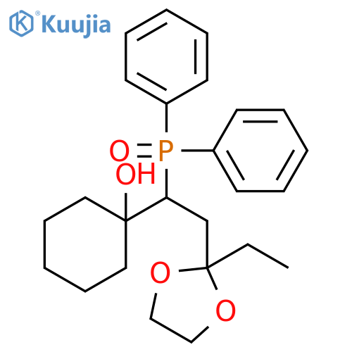 Cyclohexanol, 1-[1-(diphenylphosphinyl)-2-(2-ethyl-1,3-dioxolan-2-yl)ethyl]- structure