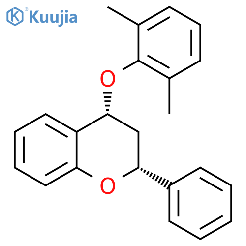 2H-1-Benzopyran, 4-(2,6-dimethylphenoxy)-3,4-dihydro-2-phenyl-, cis- structure