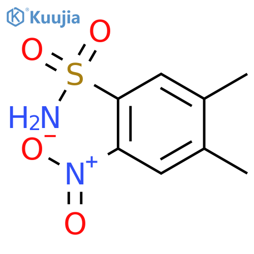 4,5-dimethyl-2-nitrobenzene-1-sulfonamide structure
