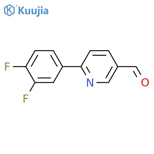 6-(3,4-difluorophenyl)pyridine-3-carbaldehyde structure