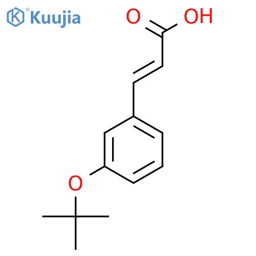(E)-3-(3-Tert-Butoxyphenyl)acrylic Acid structure