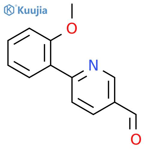 6-(2-methoxyphenyl)pyridine-3-carbaldehyde structure