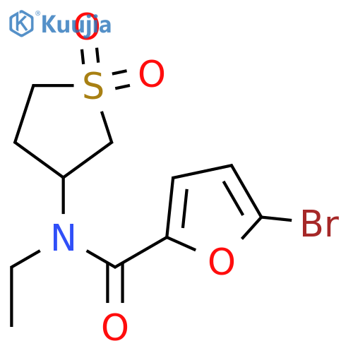 5-bromo-N-(1,1-dioxo-1lambda6-thiolan-3-yl)-N-ethylfuran-2-carboxamide structure