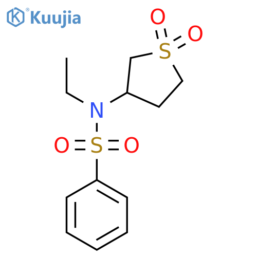 N-(1,1-dioxo-1lambda6-thiolan-3-yl)-N-ethylbenzenesulfonamide structure