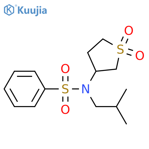 N-(1,1-dioxo-1lambda6-thiolan-3-yl)-N-(2-methylpropyl)benzenesulfonamide structure
