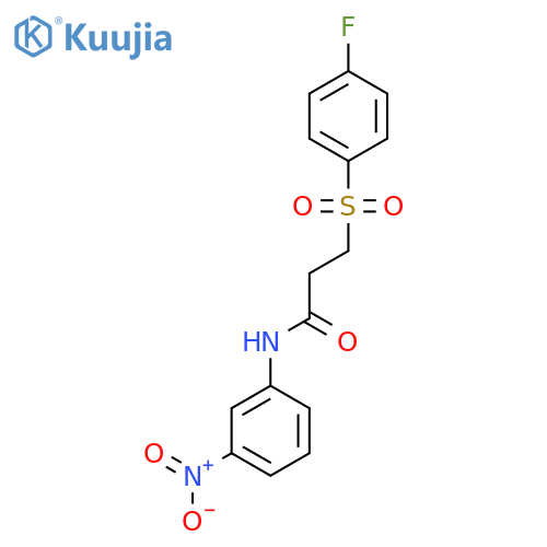 3-(4-fluorobenzenesulfonyl)-N-(3-nitrophenyl)propanamide structure