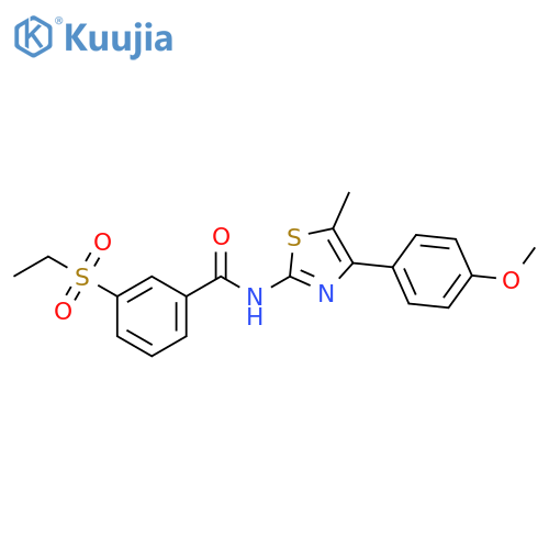 3-(ethanesulfonyl)-N-4-(4-methoxyphenyl)-5-methyl-1,3-thiazol-2-ylbenzamide structure